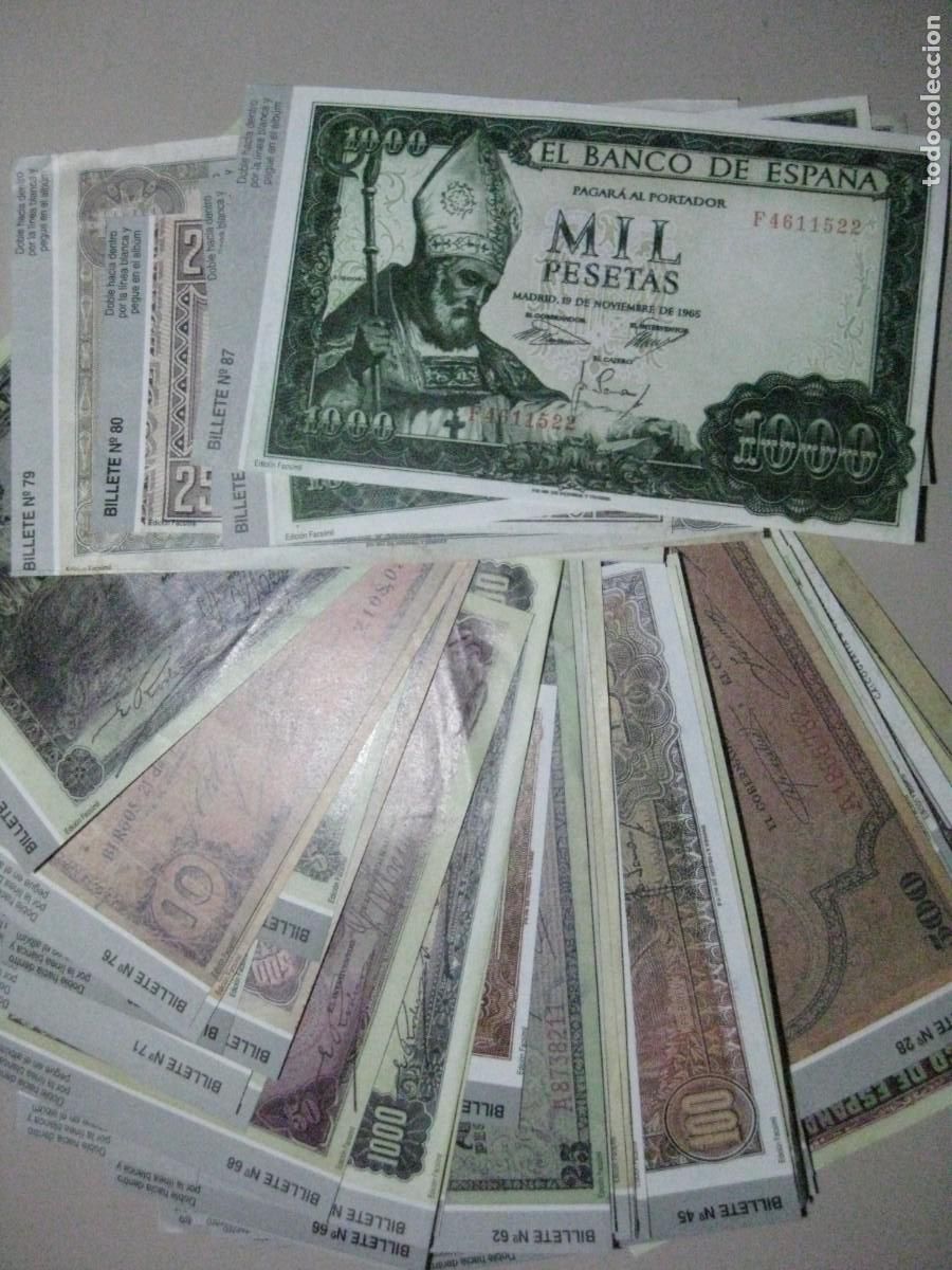 Reproducciones billetes y monedas: 68 REPRODUCIONES DE BILLETES *COLECCION EL PAIS *