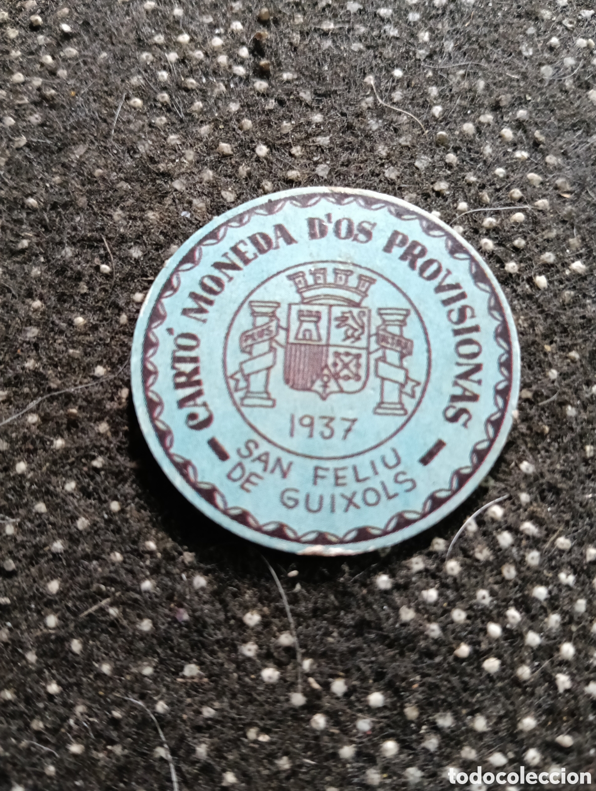 Reproducciones billetes y monedas: CART&Oacute; MONEDA D&acute;OS PROVISIONAS - 1937 San Feliu de Gu&iacute;xols - 10 Cts.
