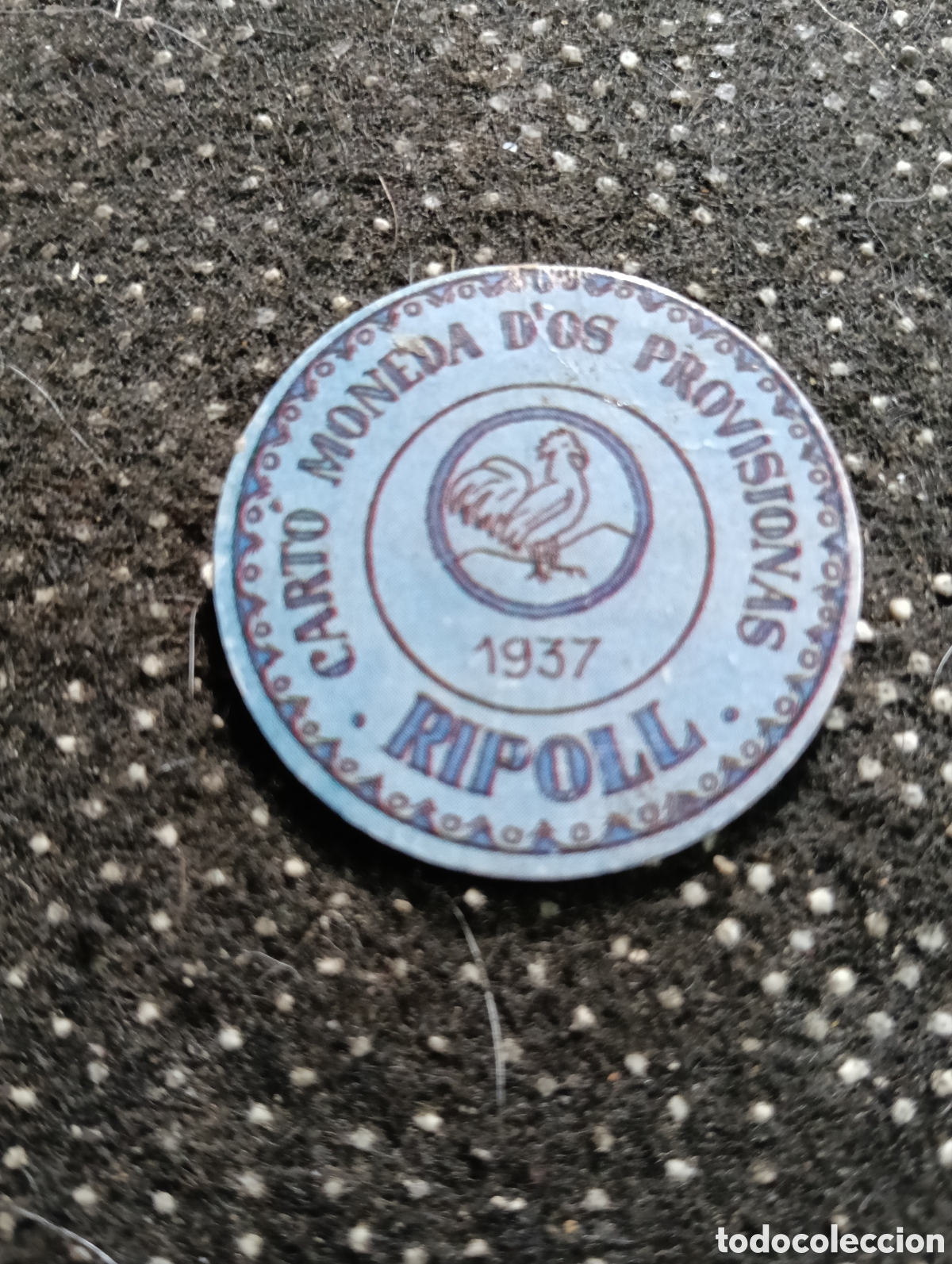Reproducciones billetes y monedas: CART&Oacute; MONEDA D&acute;OS PROVISIONAS - 1937 Ripoll - 1 Cts.