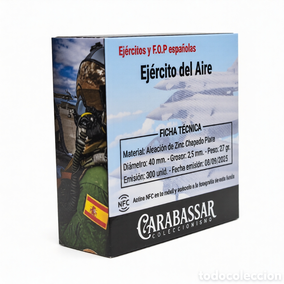 Reproducciones billetes y monedas: Moneda conmemorativa Ejercito del aire