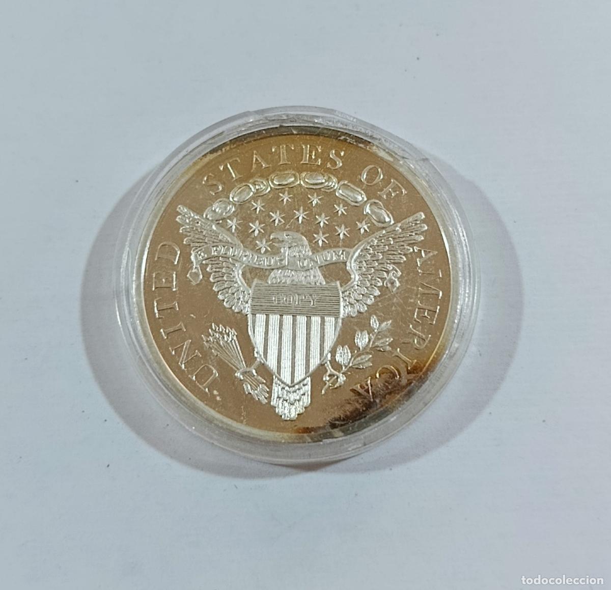 Reproducciones billetes y monedas: MEDALLA MONEDA CONMEMORATIVA. UNITED STATES IF AMERICA, LIBERTY 1804. ESTADOS UNIDOS