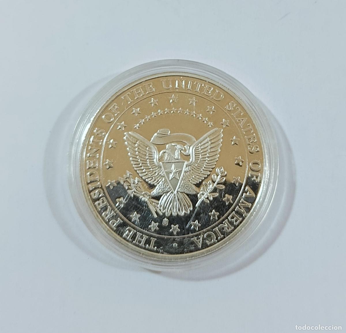 Reproducciones billetes y monedas: MEDALLA MONEDA CONMEMORATIVA. PRESIDENTE ESTADOS UNIDOS. WILLIAM HENRY HARRISON