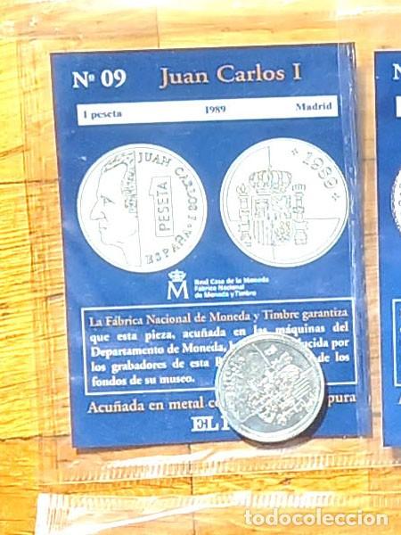 Reproducciones billetes y monedas: R&eacute;plica moneda de Juan Carlos I,en su estuche original-ba&ntilde;o plata pura,Ceca Real Casa de la Moneda