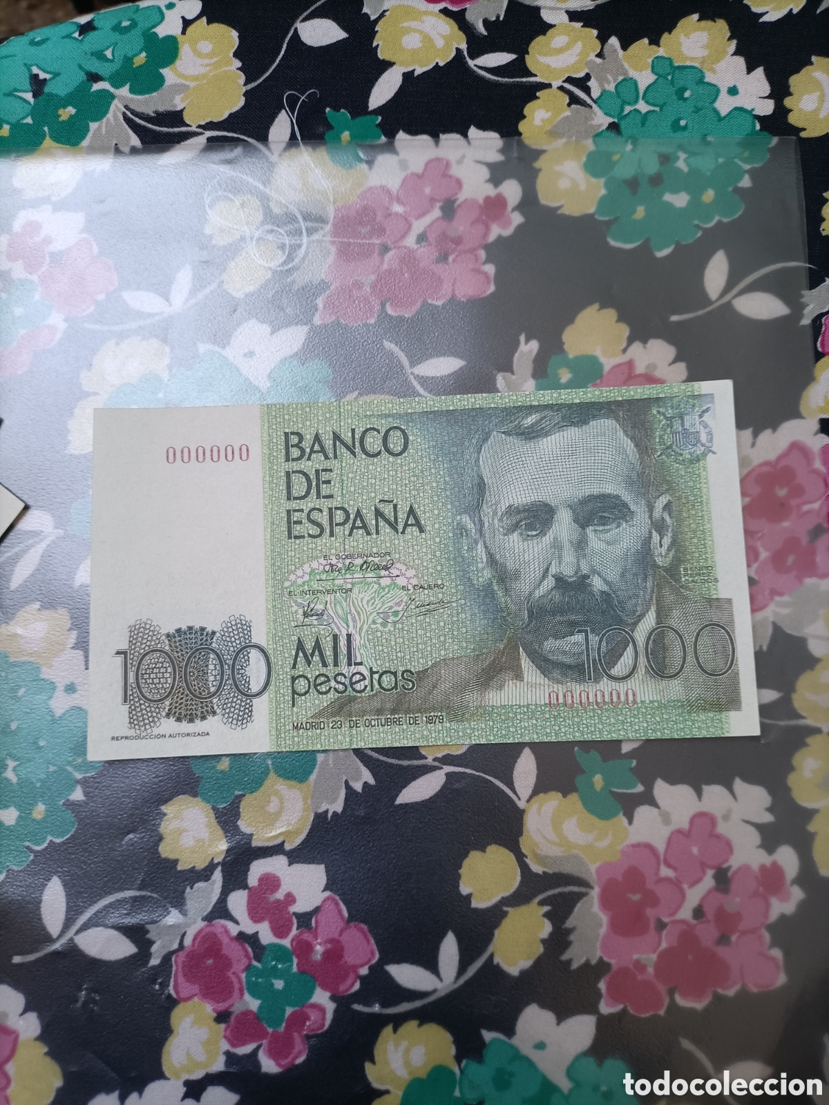 Reproducciones billetes y monedas: Reproducci&oacute;n billete 1000 pts 1979