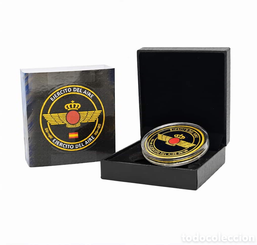 Reproducciones billetes y monedas: Moneda conmemorativa Ejercito del aire