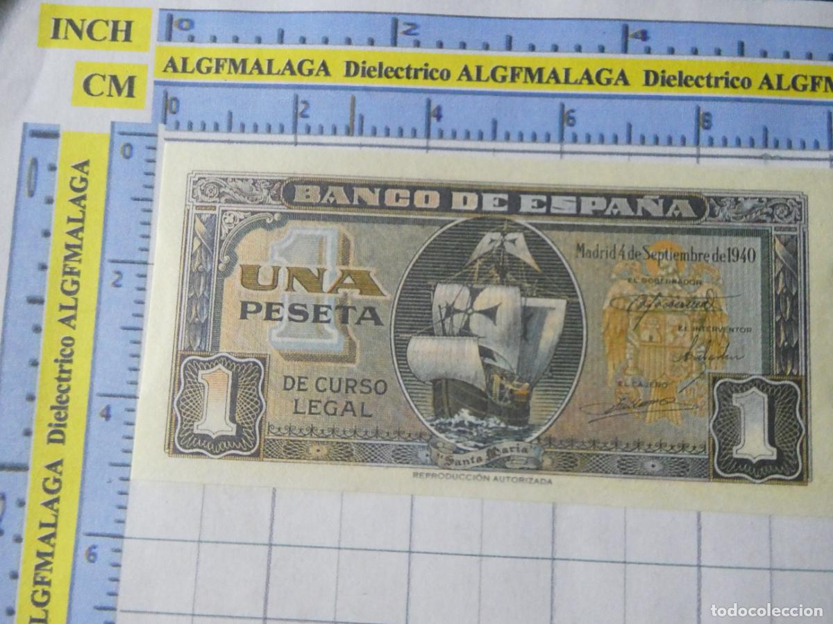 Reproducciones billetes y monedas: BILLETE FACS&Iacute;MIL DE ESPA&Ntilde;A. SERIE BILLETES DEL FRANQUISMO. 1 PESETAS MADRID 4 SEPTIEMBRE 1940. 26