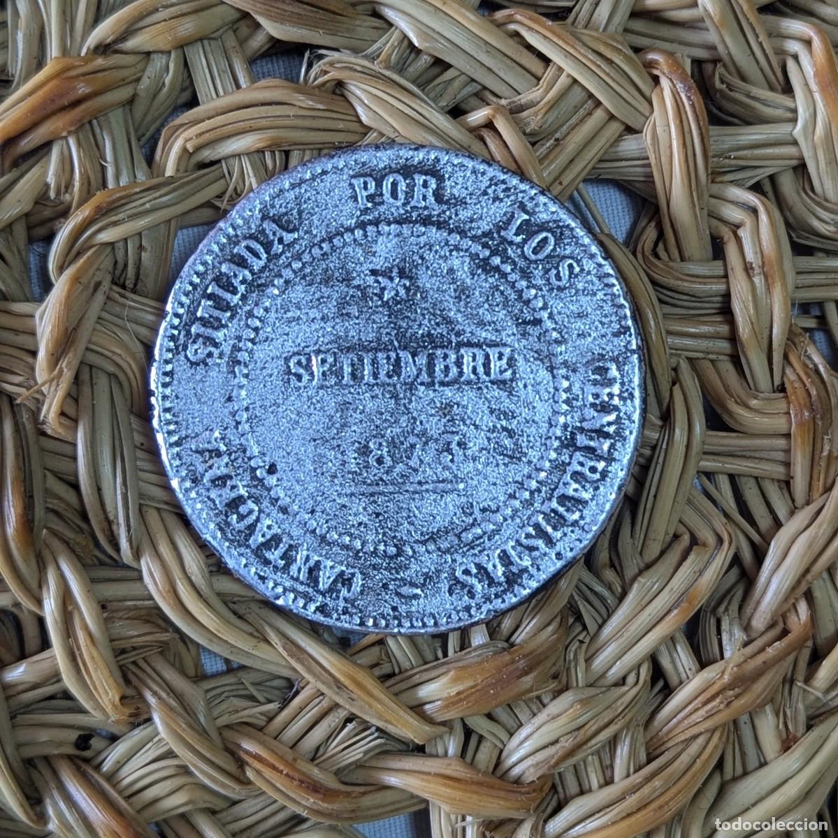 Reproducciones billetes y monedas: 5 pesetas - Revoluci&oacute;n Cantonal - 1.873 d.C (Lote 32257)