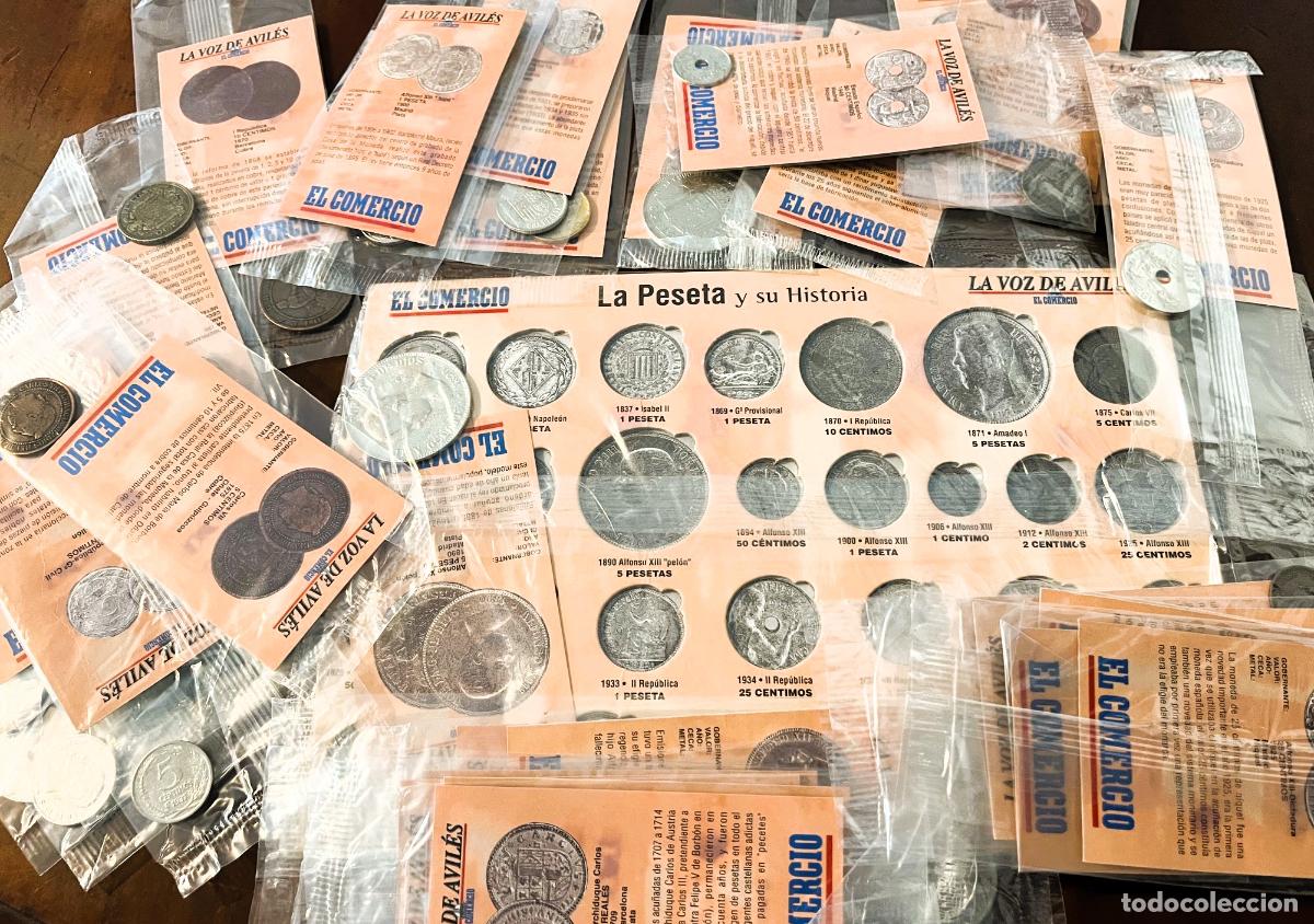 Reproducciones billetes y monedas: ALBUM COMPLETO DE LA HISTORIA DE LA PESETA, A ESTRENAR - FLA