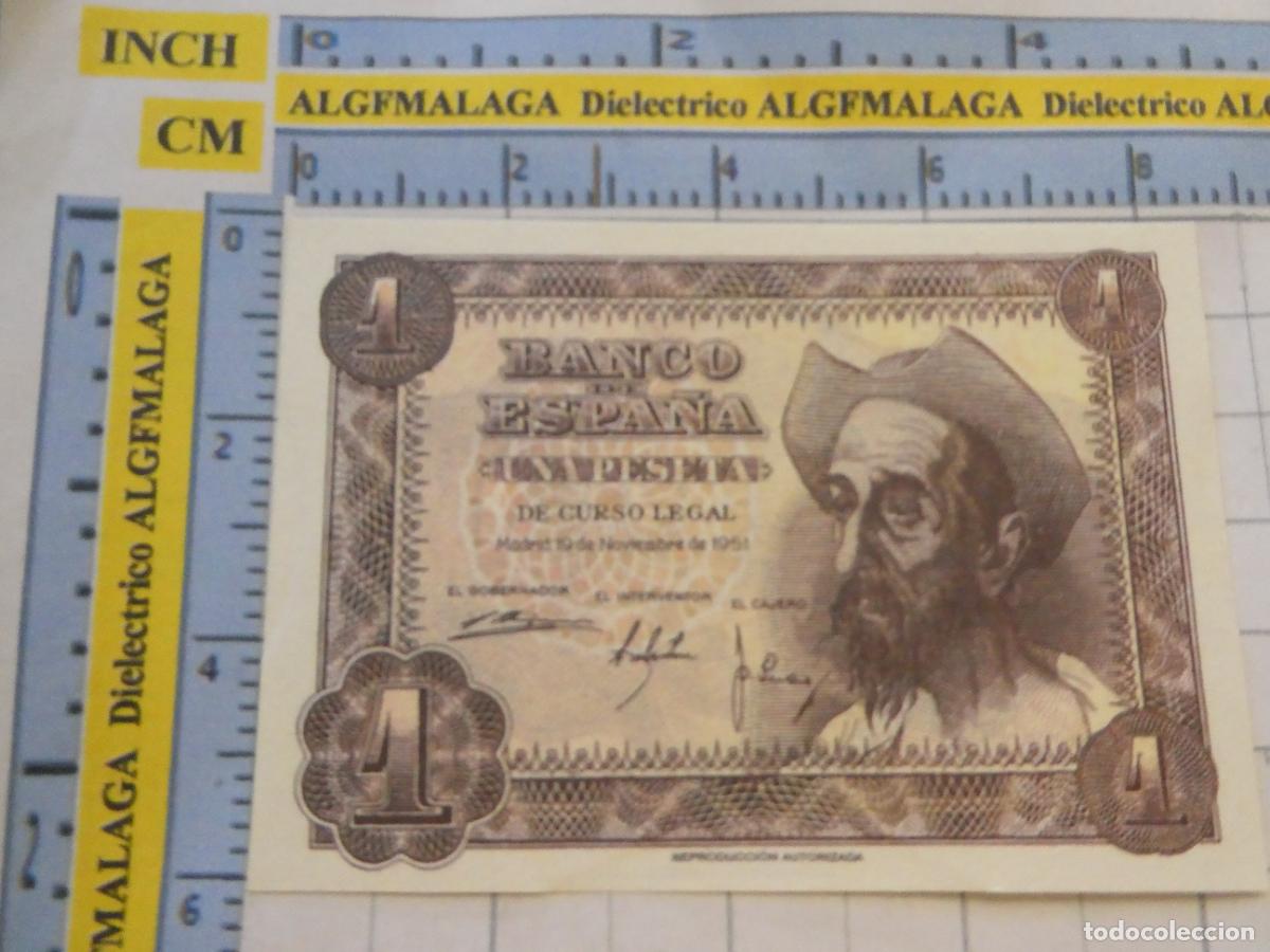 Reproducciones billetes y monedas: BILLETE FACS&Iacute;MIL DE ESPA&Ntilde;A. SERIE BILLETES DEL FRANQUISMO. 1 PESETAS MADRID 19 NOVIEMBRE 1951. 35