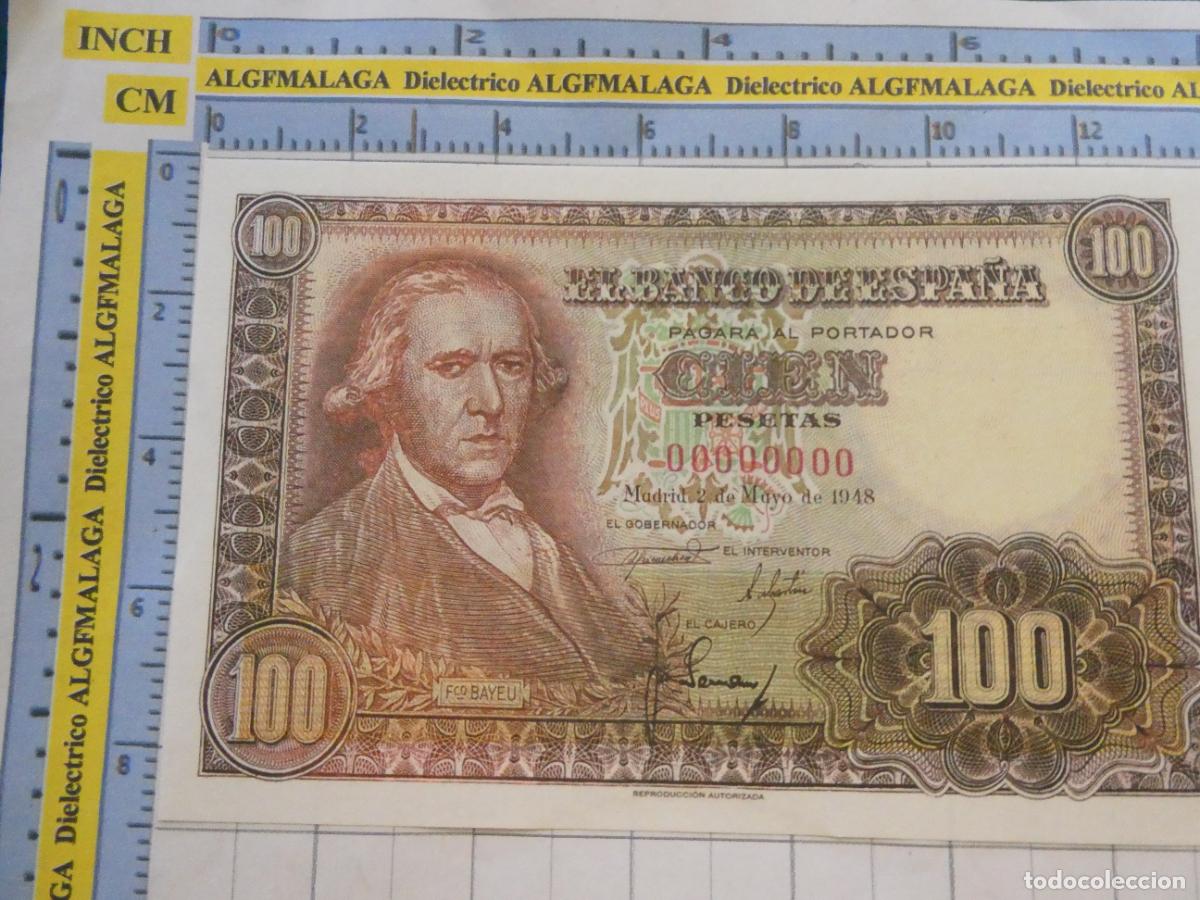 Reproducciones billetes y monedas: BILLETE FACS&Iacute;MIL DE ESPA&Ntilde;A. SERIE BILLETES DEL FRANQUISMO. 100 PESETAS MADRID 2 MAYO 1948 40