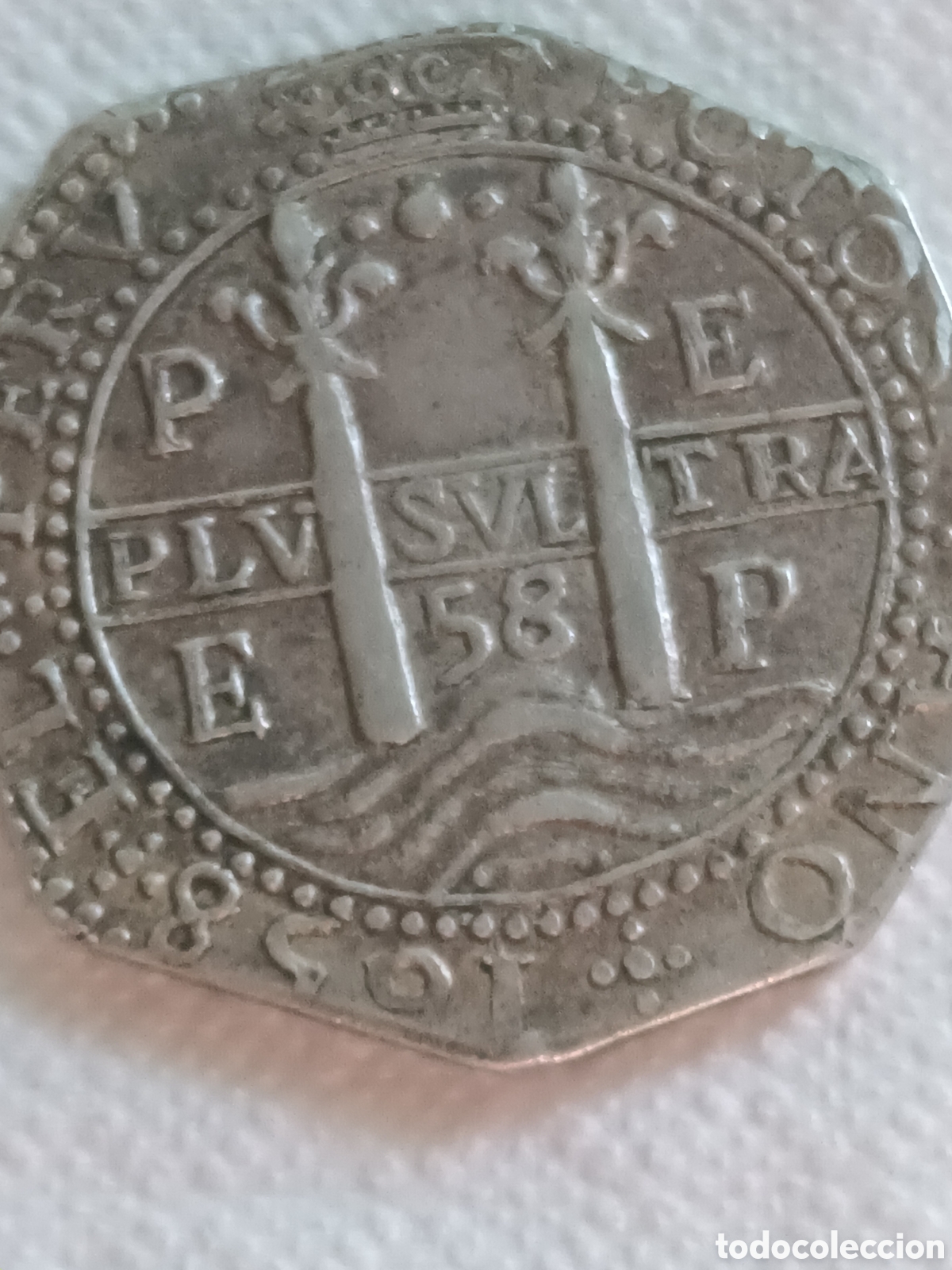 Reproducciones billetes y monedas: MONEDA DE PLATA MACIZA 8 REALES DE FELIPE IV A&Ntilde;O 1658