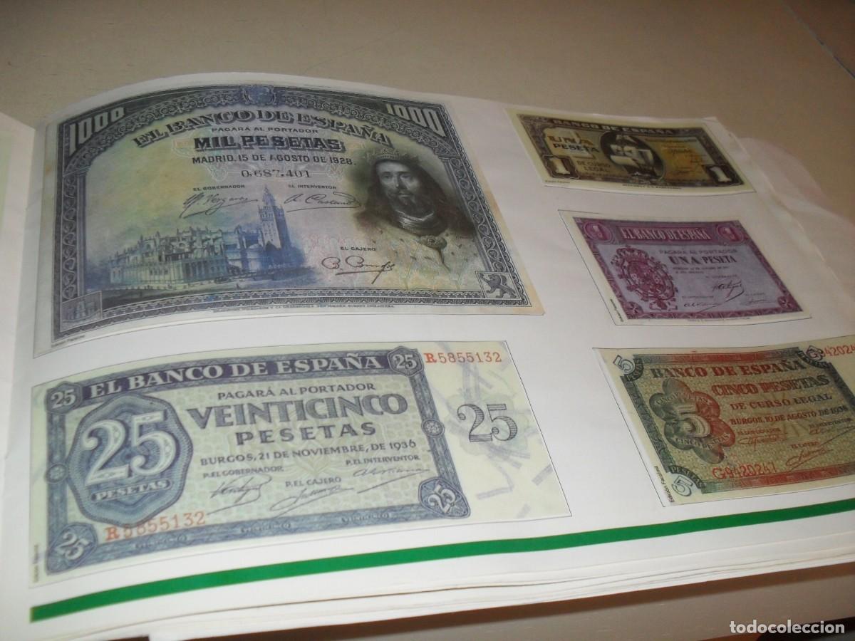 Reproducciones billetes y monedas: BILLETES Y MONEDAS(REPRODUCCIONES),LAMINA 16-18,CON 9 BILLETES(LEASE),EDITA LEVANTE,1997