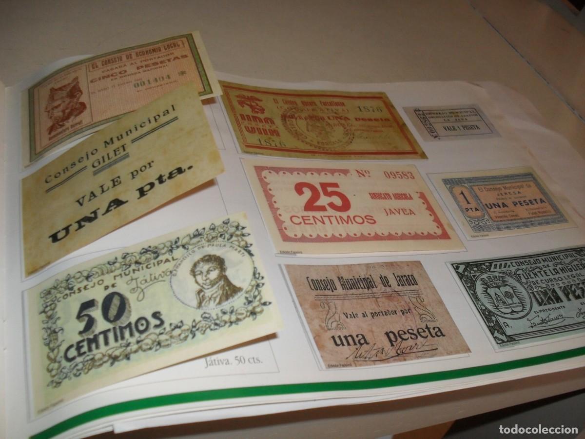 Reproducciones billetes y monedas: BILLETES Y MONEDAS(REPRODUCCIONES),LAMINA 21-32,CON 13 BILLETES(LEASE),EDITA LEVANTE,1997