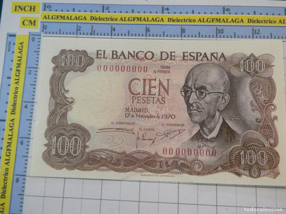Reproducciones billetes y monedas: BILLETE FACS&Iacute;MIL DE ESPA&Ntilde;A. SERIE BILLETES DEL FRANQUISMO. 100 PESETAS MADRID 17 NOVIEMBRE 1970 56