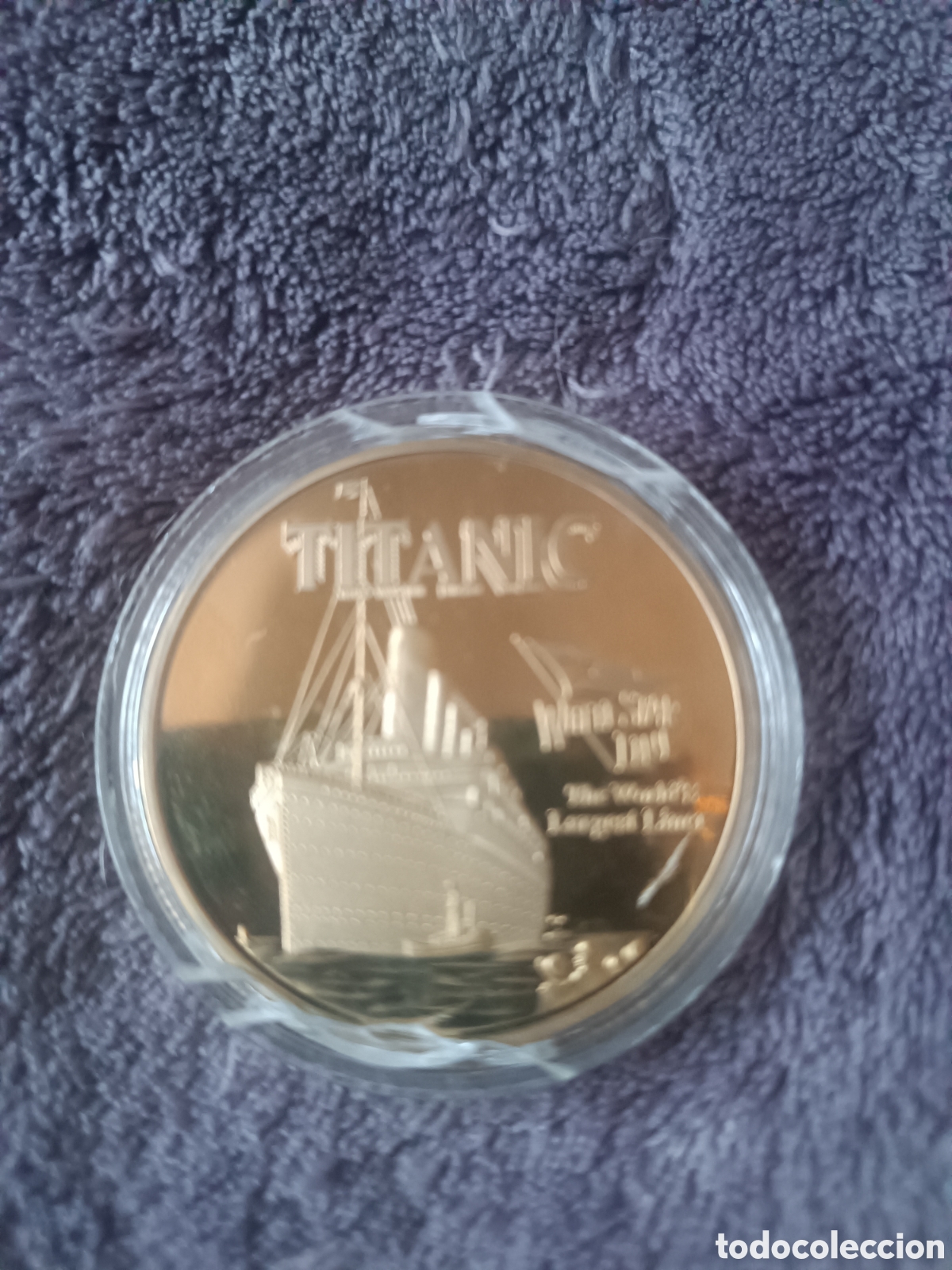 Reproducciones billetes y monedas: Moneda conmemorativa del Titanic - Foto 4
