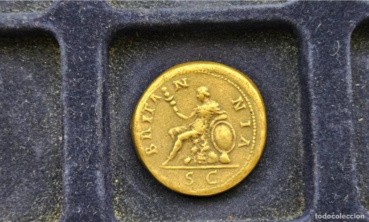 Reproducciones billetes y monedas: SESTERCIO ROMANO BRITANIA