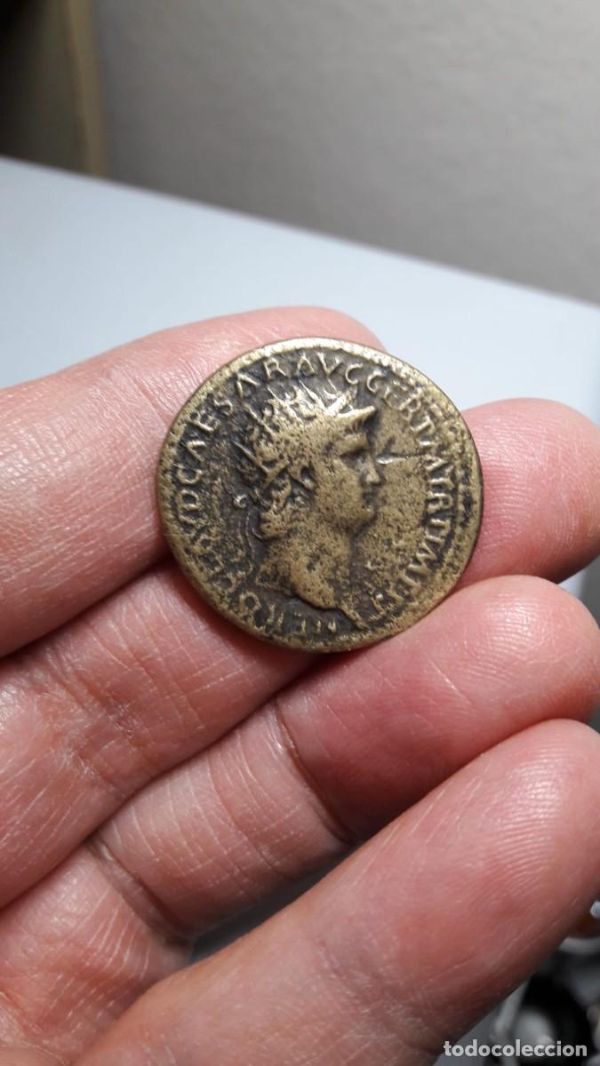 Reproducciones billetes y monedas: Dupondio de Neron - Reproduccion de Moneda Romana