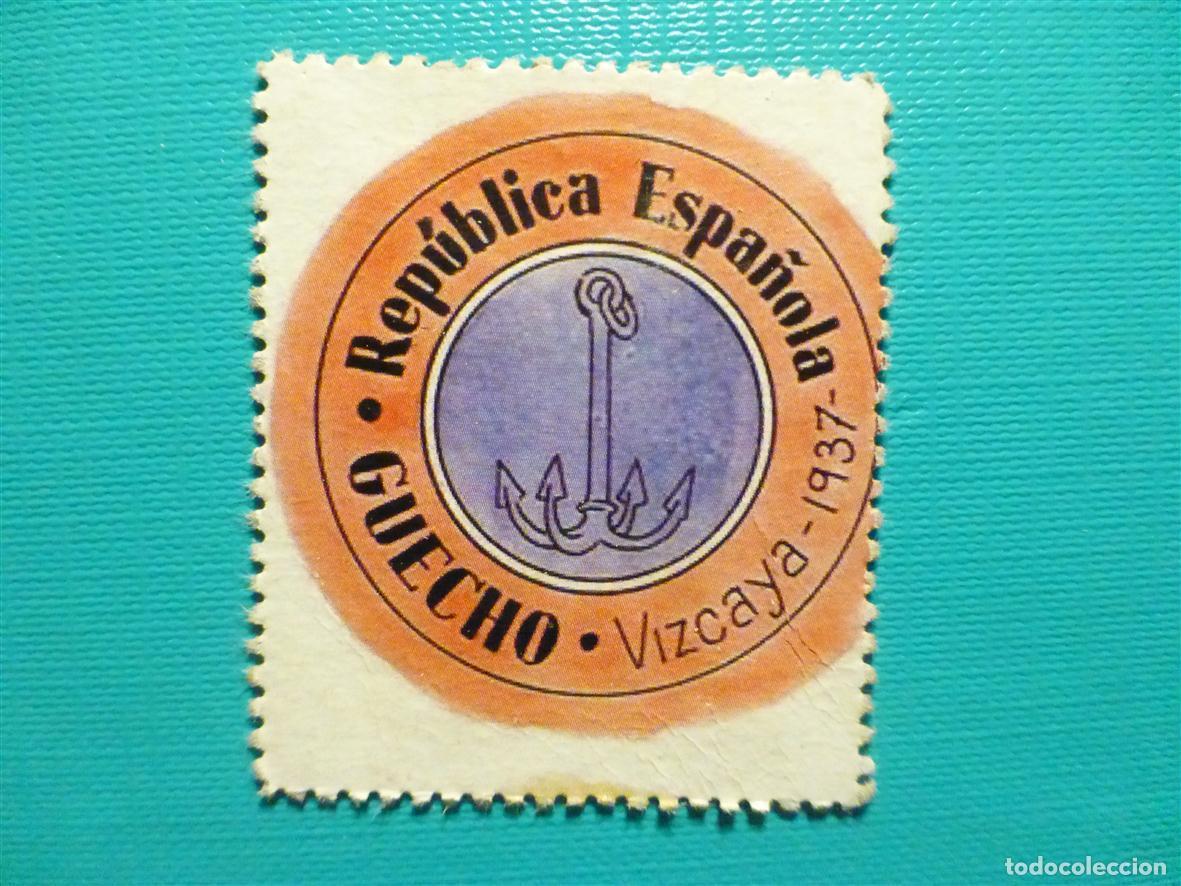 Reproducciones billetes y monedas: Cart&oacute;n Moneda de Uso Provisional - Guecho - Vizcaya - 45 C&eacute;ntimos -