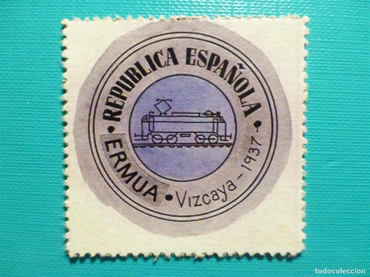 Reproducciones billetes y monedas: Cart&oacute;n Moneda de Uso Provisional - Ermua - Vizcaya - 20 C&eacute;ntimos -