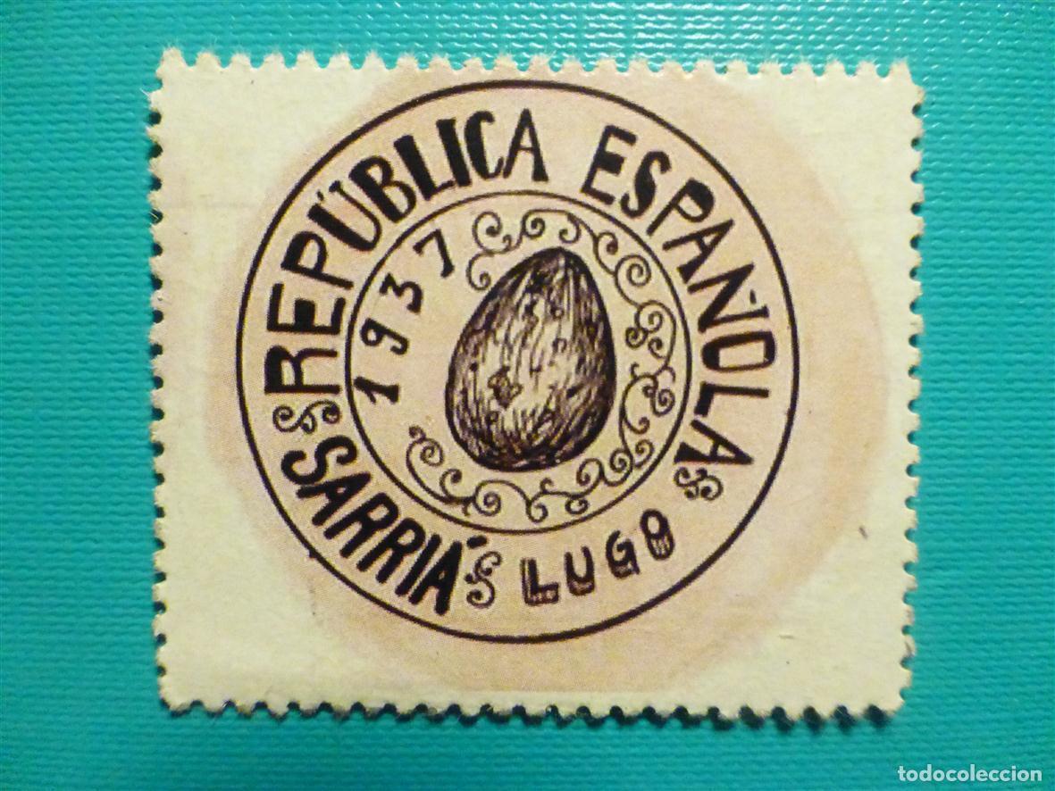 Reproducciones billetes y monedas: Cart&oacute;n Moneda de Uso Provisional - Sarria - Lugo - 15 C&eacute;ntimos -