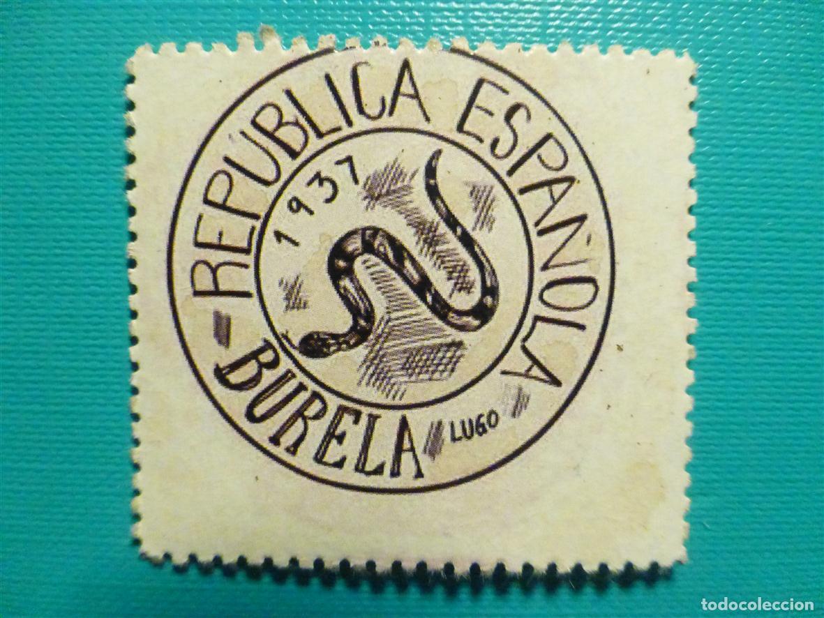 Reproducciones billetes y monedas: Cart&oacute;n Moneda de Uso Provisional - Burela - Lugo - 25 C&eacute;ntimos -