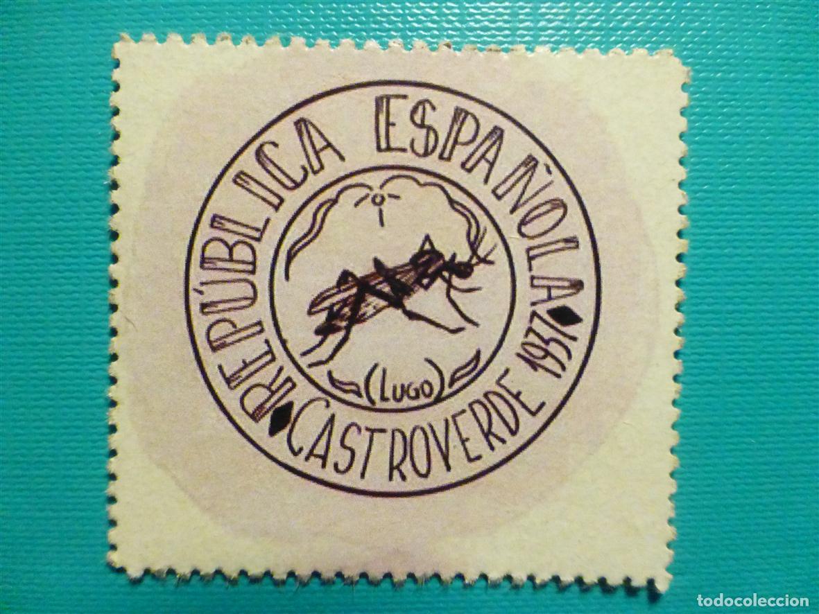 Reproducciones billetes y monedas: Cart&oacute;n Moneda de Uso Provisional - Castroverde - Lugo - 15 C&eacute;ntimos -