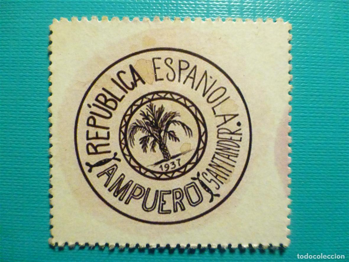 Reproducciones billetes y monedas: Cart&oacute;n Moneda de Uso Provisional - Ampuero - Santander - 45 C&eacute;ntimos -