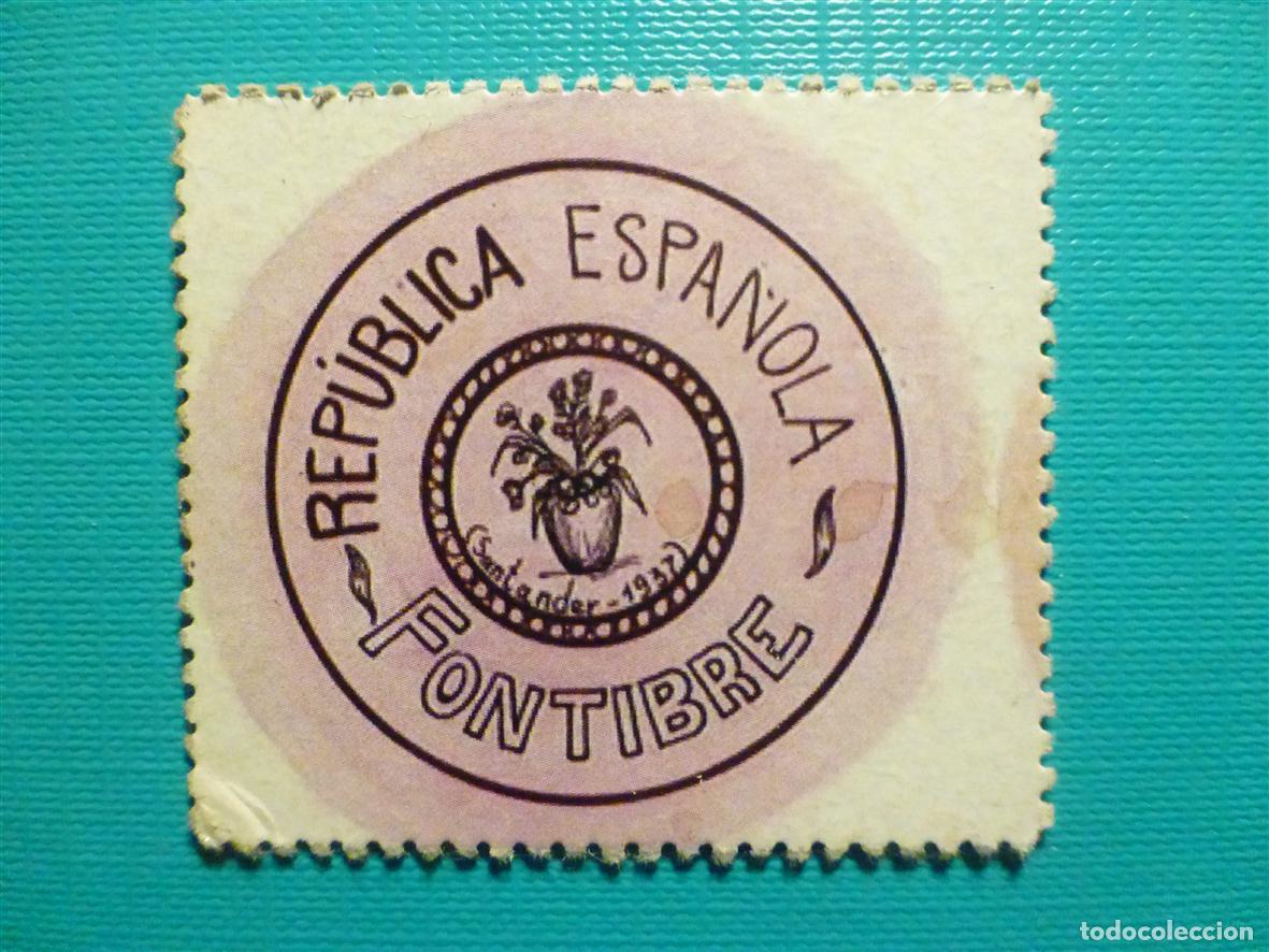 Reproducciones billetes y monedas: Cart&oacute;n Moneda de Uso Provisional - Fontibre - Santander - 2 C&eacute;ntimos -