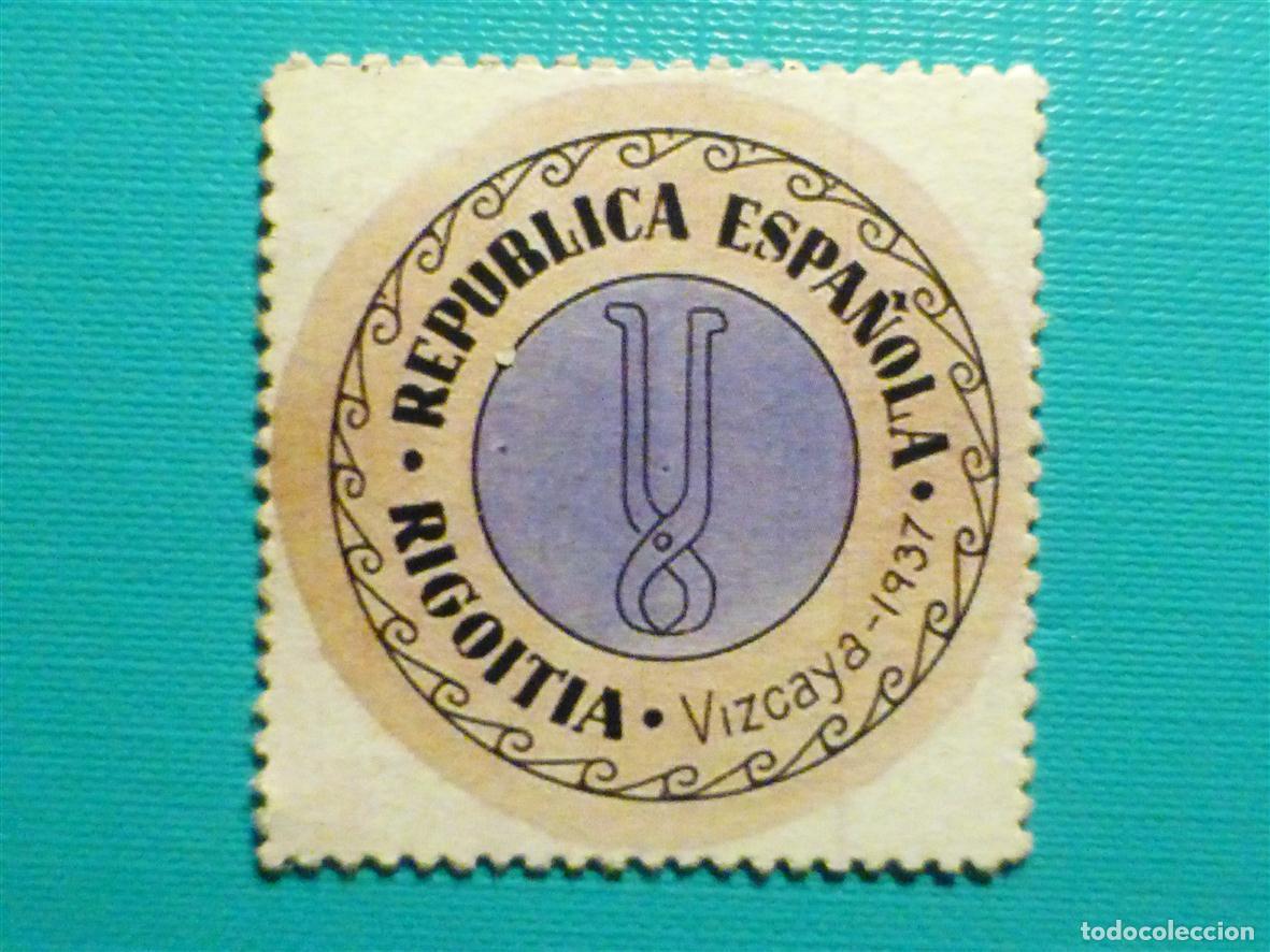 Reproducciones billetes y monedas: Cart&oacute;n Moneda de Uso Provisional - Rigoitia - Vizcaya - 40 C&eacute;ntimos -