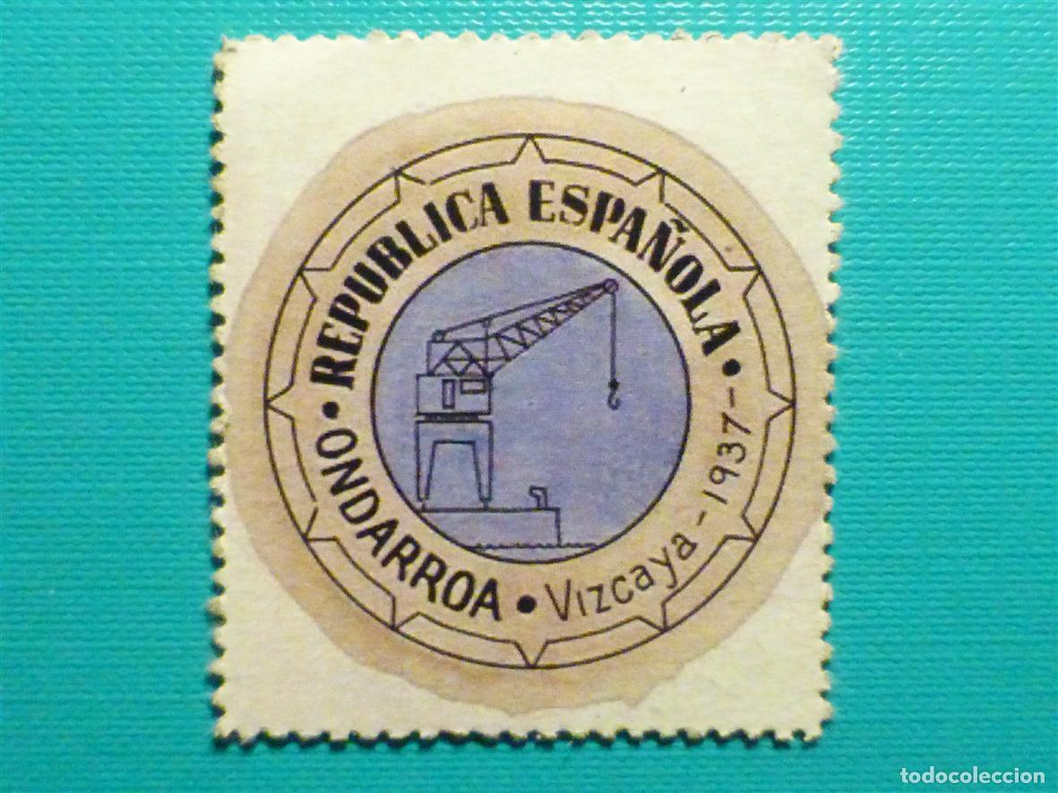 Reproducciones billetes y monedas: Cart&oacute;n Moneda de Uso Provisional - Ondarroa - Vizcaya - 25 C&eacute;ntimos -