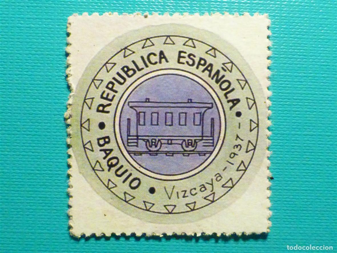 Reproducciones billetes y monedas: Cart&oacute;n Moneda de Uso Provisional - Baquio - Vizcaya - 45 C&eacute;ntimos -