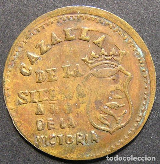 Reproducciones billetes y monedas: REPRODUCCION - 10 C&Eacute;NTIMOS CAZALLA DE LA SIERRA