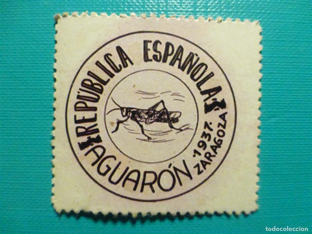 Reproducciones billetes y monedas: Cart&oacute;n Moneda de Uso Provisional - Aguar&oacute;n - Zaragoza - 15 C&eacute;ntimos -