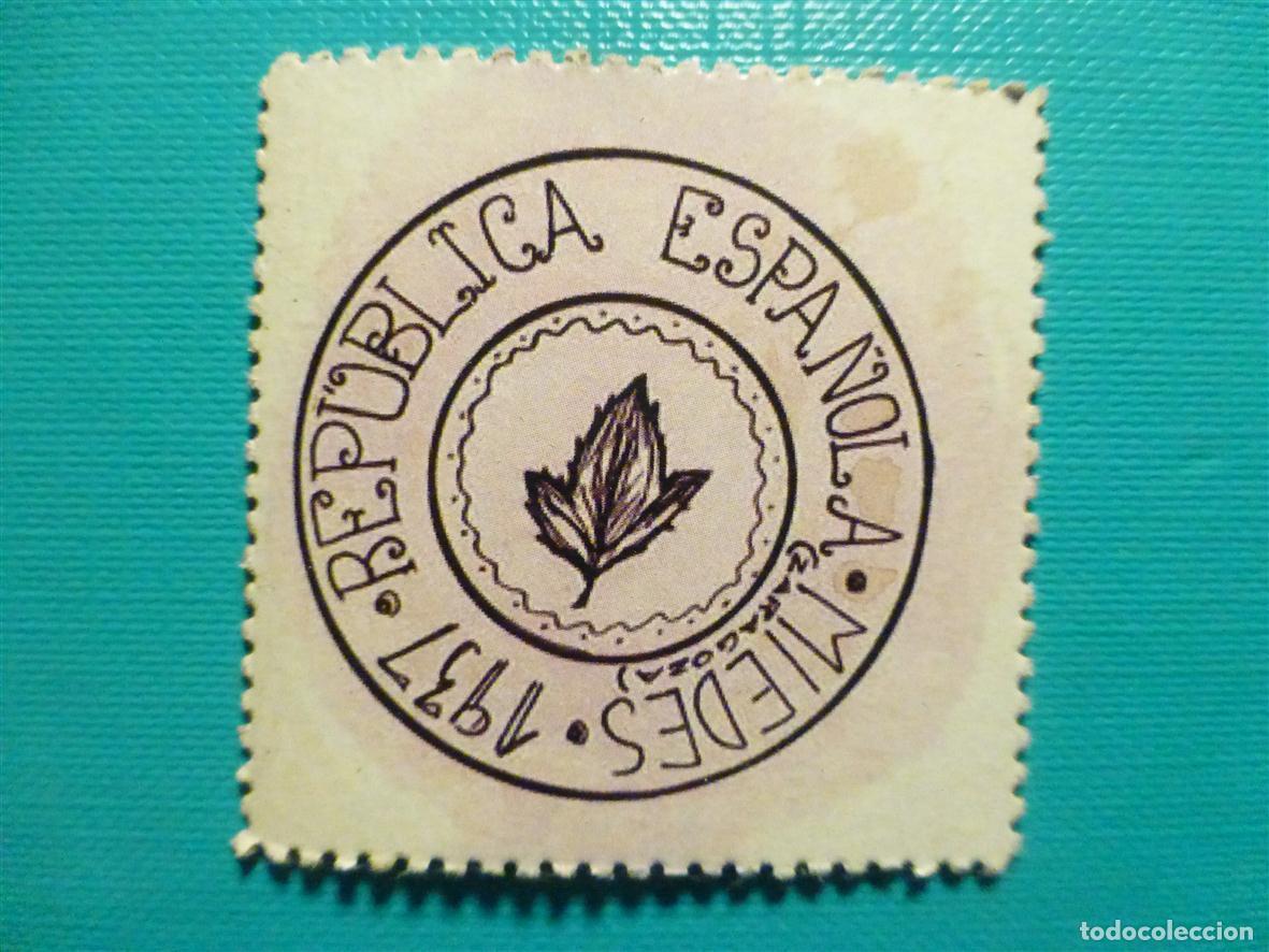 Reproducciones billetes y monedas: Cart&oacute;n Moneda de Uso Provisional - Miedes - Zaragoza - 5 C&eacute;ntimos -