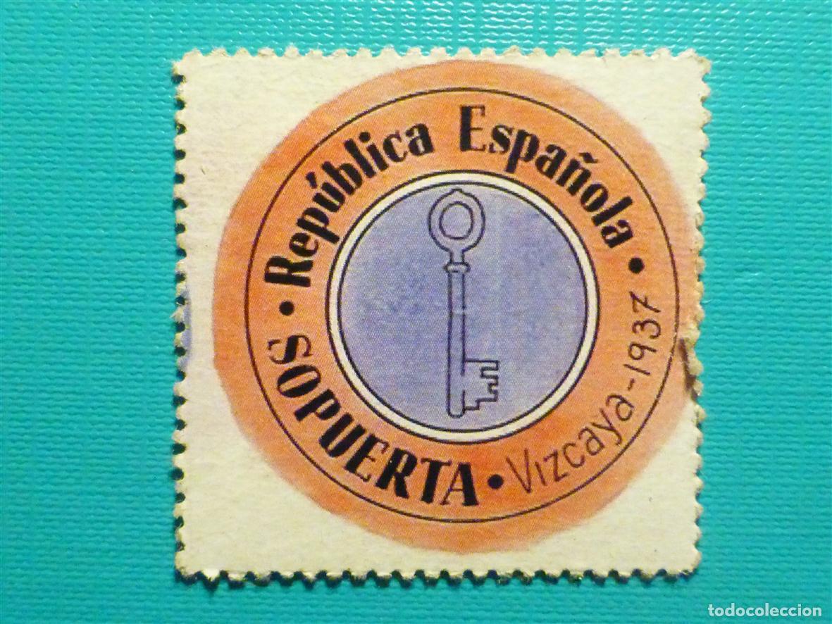 Reproducciones billetes y monedas: Cart&oacute;n Moneda de Uso Provisional - Sopuerta - Vizcaya - 5 C&eacute;ntimos -