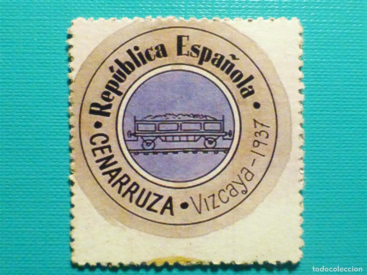 Reproducciones billetes y monedas: Cart&oacute;n Moneda de Uso Provisional - Cenarruza - Vizcaya - 45 C&eacute;ntimos -