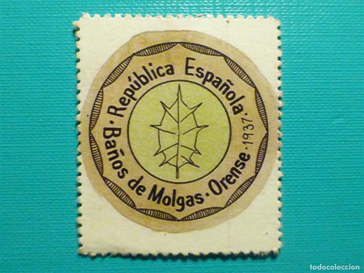 Reproducciones billetes y monedas: Cart&oacute;n Moneda de Uso Provisional - Ba&ntilde;os de Molgas - Orense - 10 C&eacute;ntimos -
