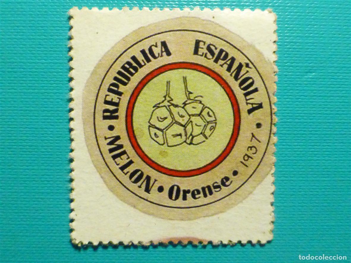 Reproducciones billetes y monedas: Cart&oacute;n Moneda de Uso Provisional - Melon - Orense - 10 C&eacute;ntimos -