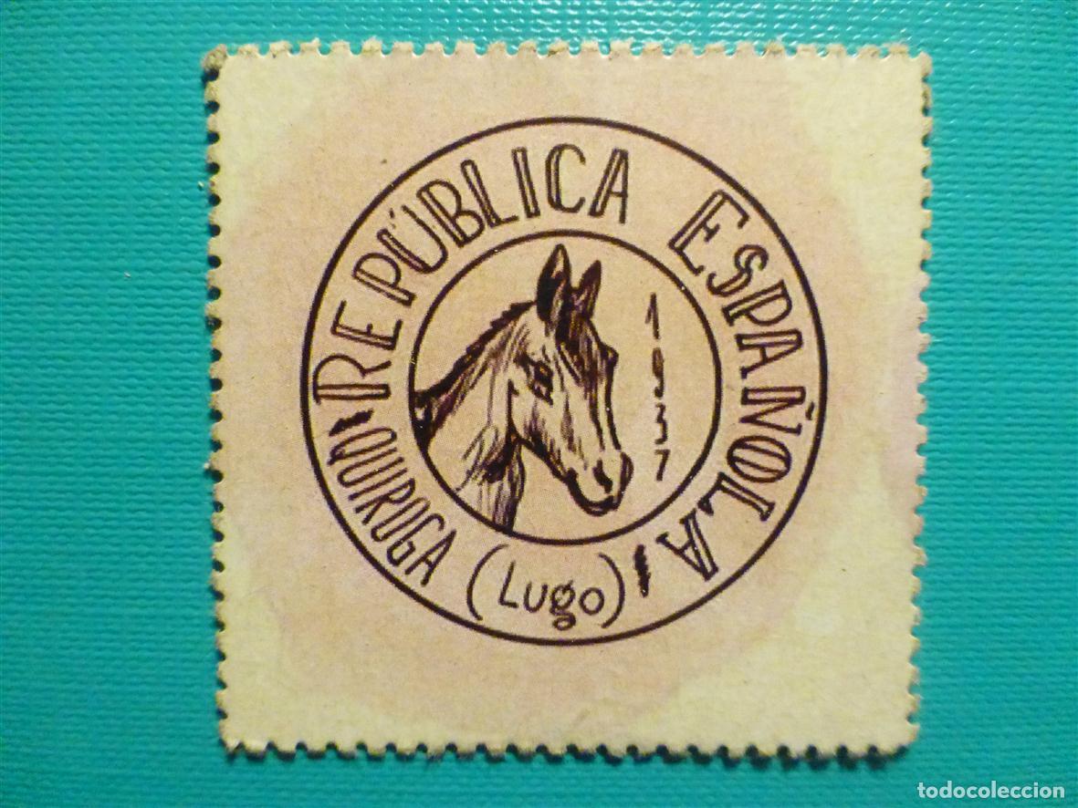 Reproducciones billetes y monedas: Cart&oacute;n Moneda de Uso Provisional - Quiroga - Lugo - 2 C&eacute;ntimos -