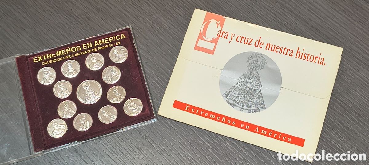 Reproducciones billetes y monedas: Monedas plata extreme&ntilde;os en America
