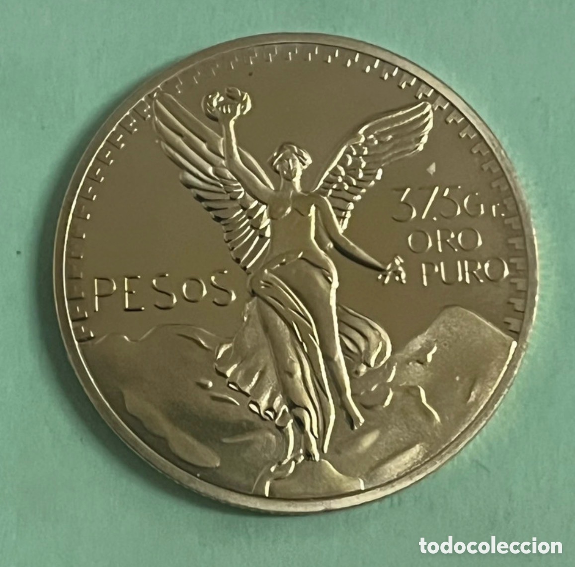 Reproducciones billetes y monedas: MONEDA DE ORO PURO , PESOS MEXICANOS