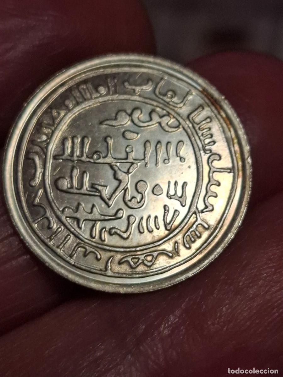 Reproducciones billetes y monedas: MONEDA DE 1 DIRHAM HISPANO-ARABE DE LA TAIFA DE ZARAGOZA
