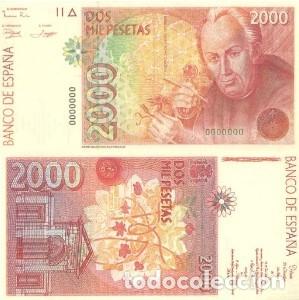 Reproducciones billetes y monedas: REPRODUCCION DE BILLETE DE ESPA&Ntilde;A, DOS MIL PESETAS . BILL-950