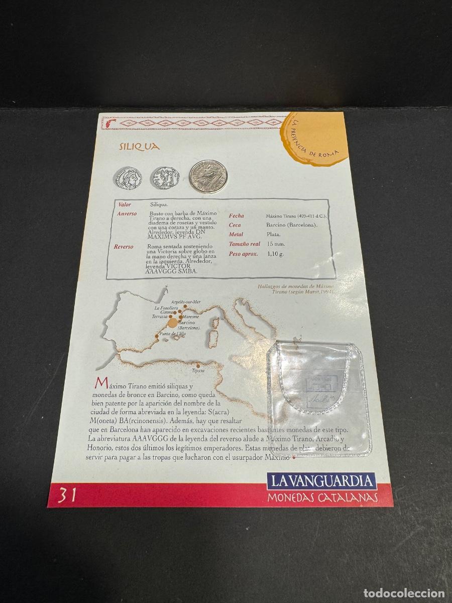 Reproducciones billetes y monedas: SILIQUA MONEDA DE PLATA CATALANA REPRO. MONEDAS CATALANAS (G)