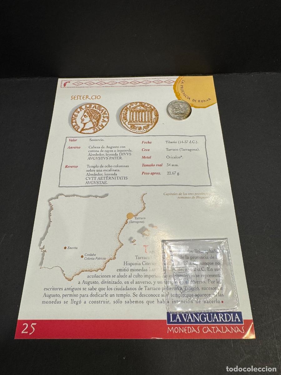 Reproducciones billetes y monedas: SESTERCIO MONEDA DE PLATA CATALANA REPRO. MONEDAS CATALANAS (G)