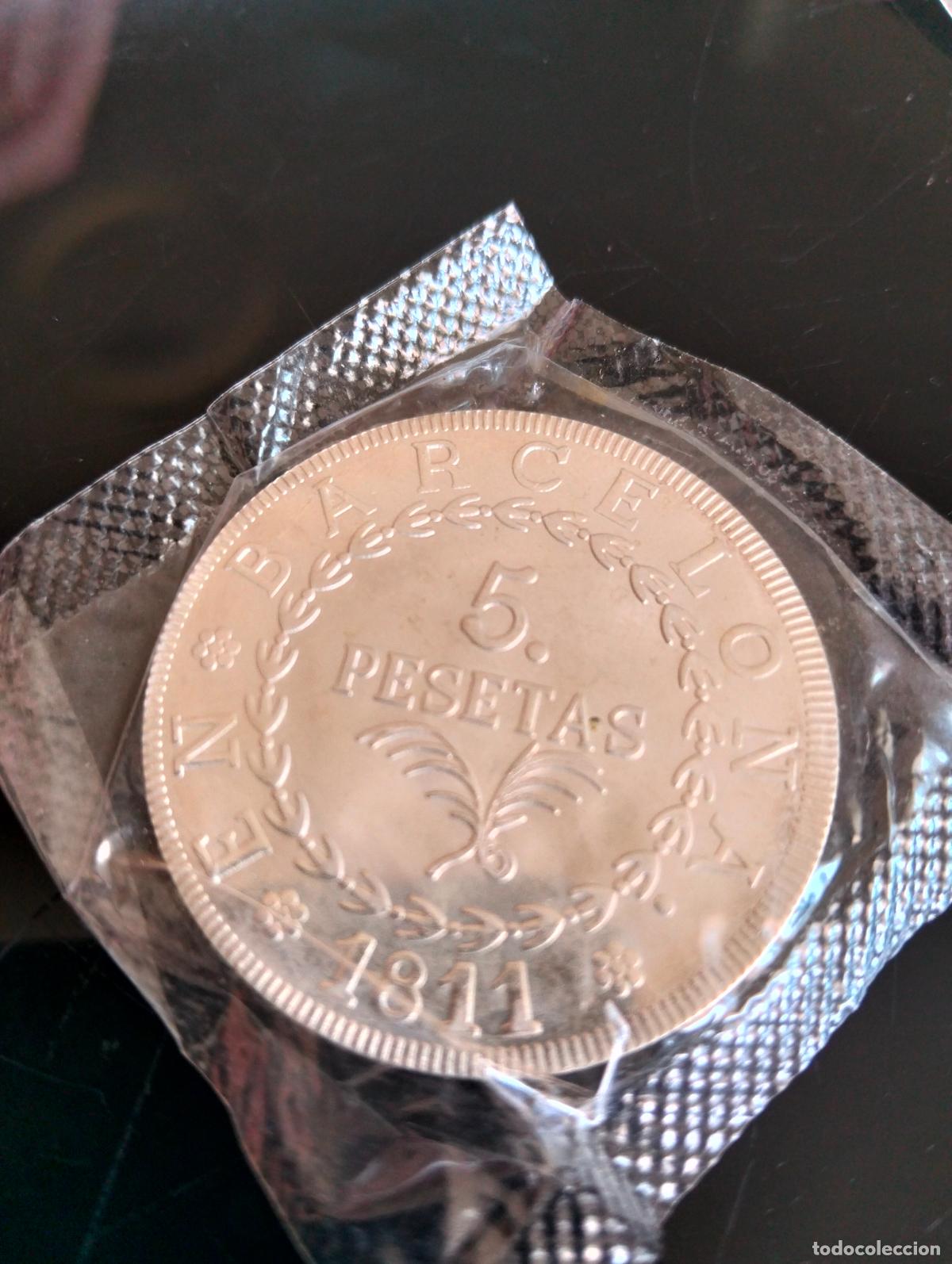 Reproducciones billetes y monedas: PLATA (BA&Ntilde;O). 5 PESETAS. REPRODUCCION DE LA DE 1811 TENGO MAS EN CATALOGO
