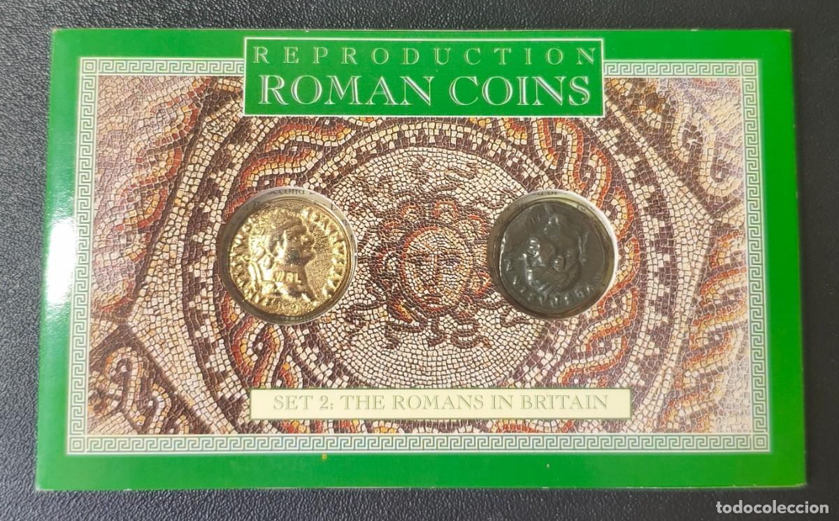 Reproducciones billetes y monedas: Monedas Romanas Set 2 (Reproducci&oacute;n)