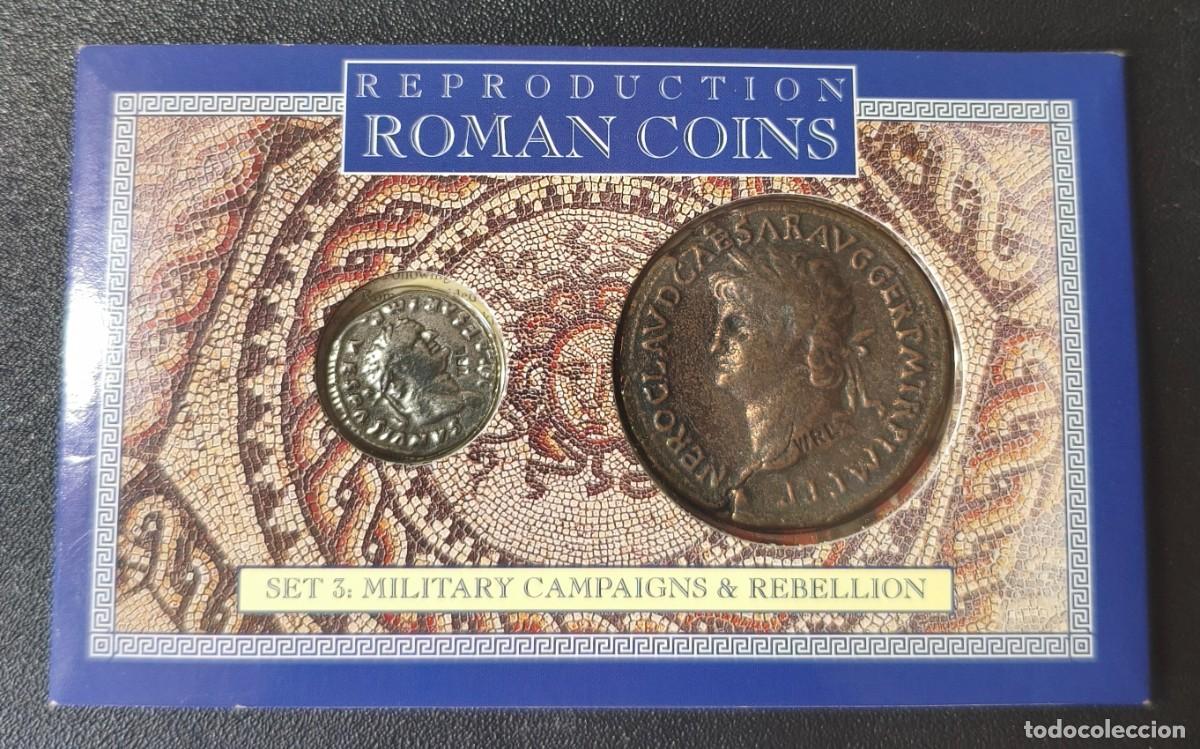 Reproducciones billetes y monedas: Monedas Romanas Set 3 (Reproducci&oacute;n)