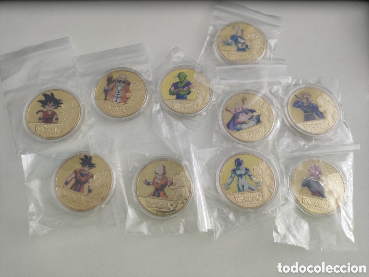 Reproducciones billetes y monedas: Monedas Dragon Ball Bola de drag&oacute;n