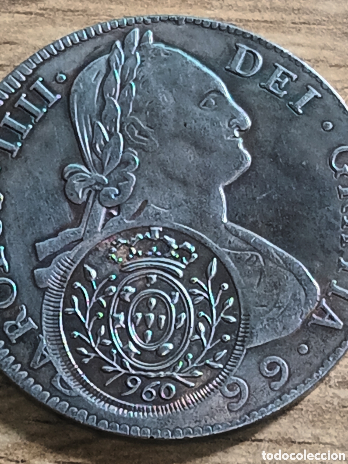 Reproducciones billetes y monedas: REPLICA PERFECTA DE 8 REALES DE CARLOS IIII A&Ntilde;O 1799 ROSELLO BRASILE&Ntilde;O